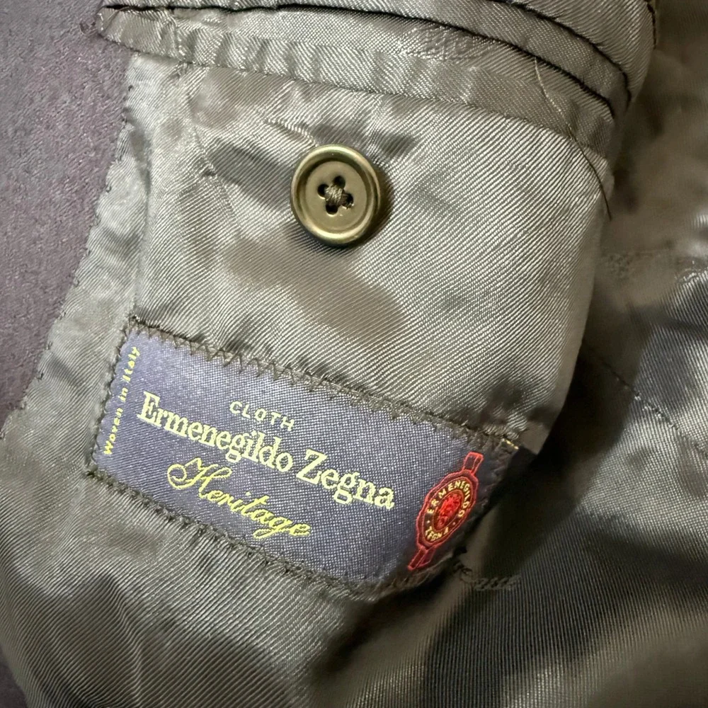 Saks Fifth Avenue Ermenegildo Zegna Heritage‎ Navy Blazer Sport Coat Italy 44